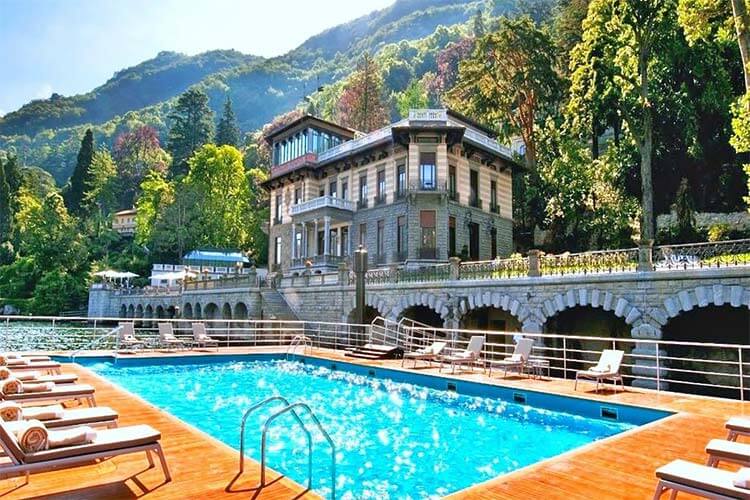 Wellness hotel met prachtige liggin en zwembad in de bergen van Italië.