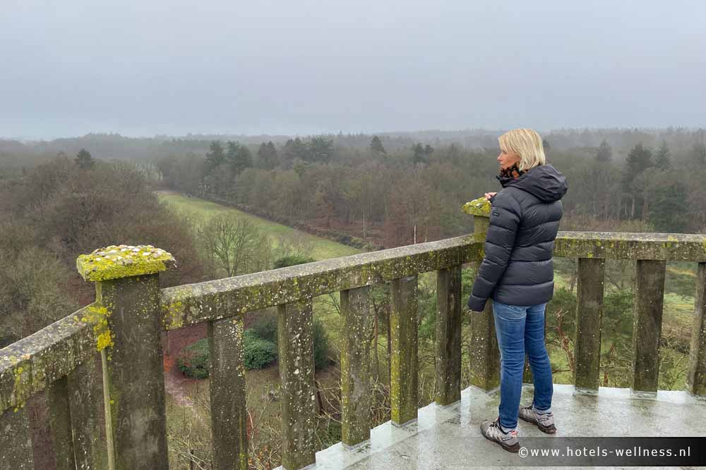 Uitzicht bij Uitkijktoren Belvedère Oranjewoud