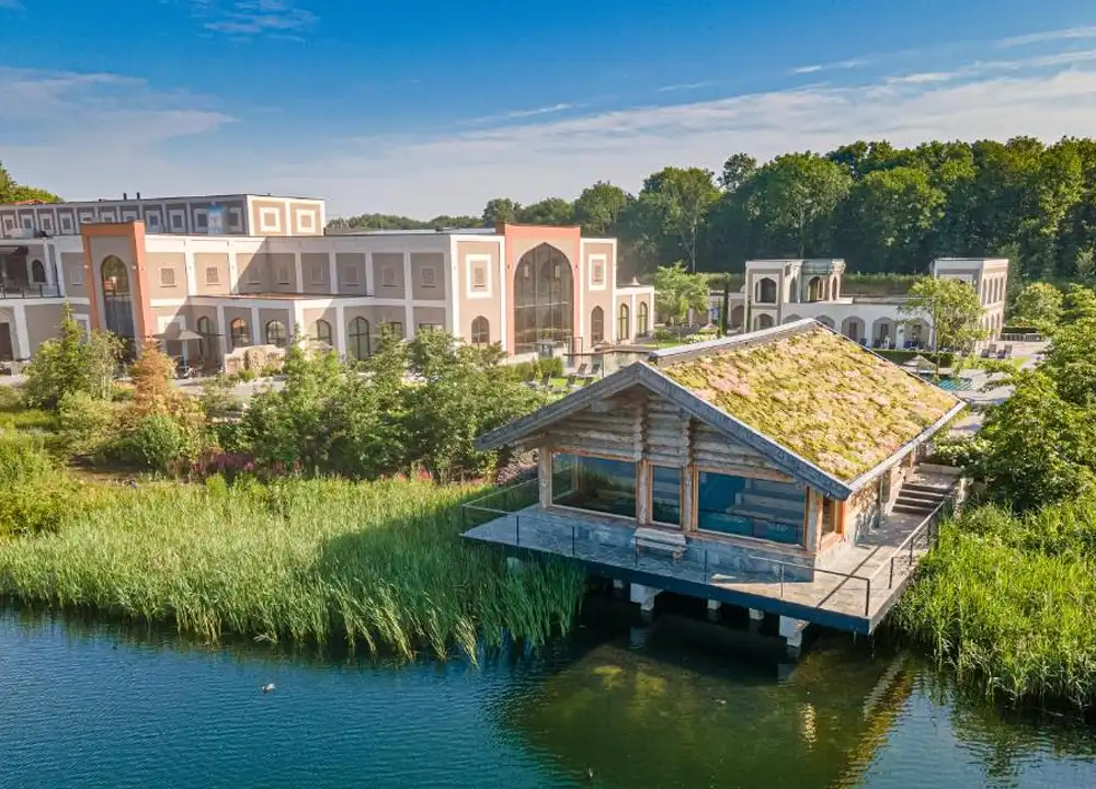 Panorama sauna bij Thermen Berendonck